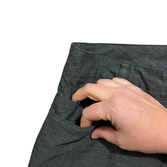 Toad & Co skirt women's 6 gray quilted cotton poly blend pockets - Picture 5 of 8